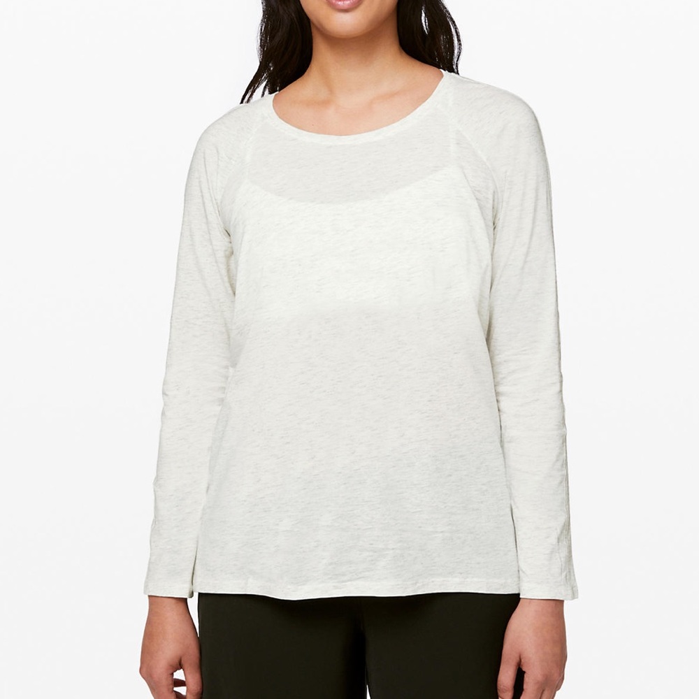 Lululemon heathered gray casual long sleeve